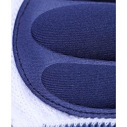 Babyhug Baby Knee & Elbow Pads White Navy Blue (Design May Vary) - 11 x 9 cm
