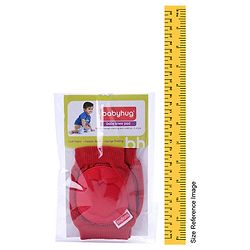 Babyhug Baby Knee & Elbow Pads  Red (Design May Vary) - 12.5 x 9 cm