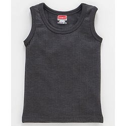 Babyhug Sleeveless Pullover Thermal Vest - Dark Grey