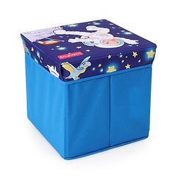 Babyhug Sto-Sit Foldable Storage Box Cum Stool - Space Adventure
