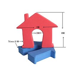 Babyhug EVA House Shape Door Stopper Pack of 2 (Colour May Vary)
