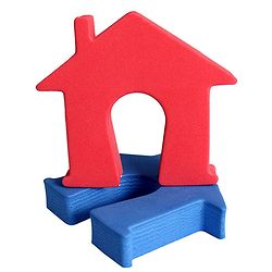 Babyhug EVA House Shape Door Stopper Pack of 2 (Colour May Vary)