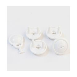Babyhug 2 Pin Plug Protector Set Of 6 With Locking Key - White