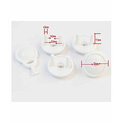 Babyhug 2 Pin Plug Protector Set Of 6 With Locking Key - White