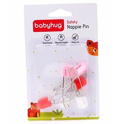 Babyhug-Baby Safety Pins - Multicolor - 14 x 9 cm White