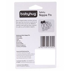 Babyhug-Baby Safety Pins - Multicolor - 14 x 9 cm White
