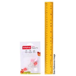 Babyhug-Baby Safety Pins - Multicolor - 14 x 9 cm White