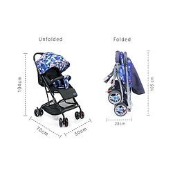 Babyhug Opera Travel System - Black Pink Blue