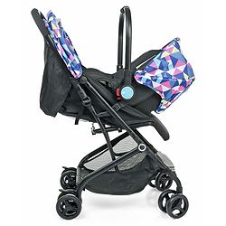 Babyhug Opera Travel System - Black Pink Blue