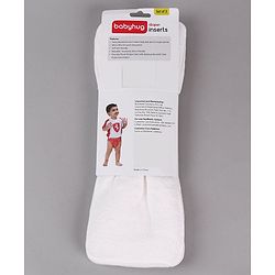 Babyhug Reusable Nappies Insert Pack of 3 - White