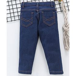 Babyhug Full Length Jeans - Dark Blue