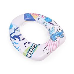 Babyhug Baby Potty Seat Ocean Print - White Blue