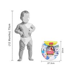 Babyhug Baby Potty Seat Ocean Print - White Blue