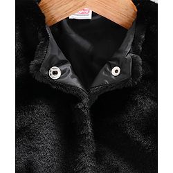 Babyhug Sleeveless Winter Wear Shrug - Black