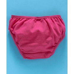 Babyhug Cotton Panties Bunny & Dots Print Pack Of 2 -Dark Pink White