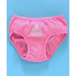 Babyhug Cotton Panties Watermelon Print Pack Of 2 - Pink