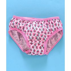 Babyhug Cotton Panties Watermelon Print Pack Of 2 - Pink