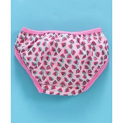 Babyhug Cotton Panties Watermelon Print Pack Of 2 - Pink