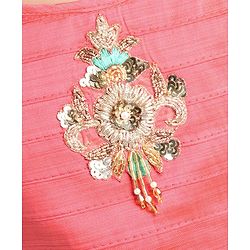 Babyhug Singlet Choli And Silk Lehenga With Dupatta Embellished - Pink Mint - 18-24m Pink