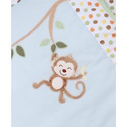 Babyhug Premium Cotton Embroidered Crib Bedding Set Seahorse Theme Large Pack of 6 - Pink