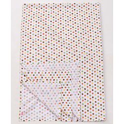 Babyhug Premium Cotton Crib Bedding Set Jungle Theme Small Pack of 6 - Multicolor (Cot not Included)