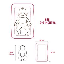 Babyhug Premium Cotton Gadda Set With Mosquito Net Jungle Theme - Multicolor