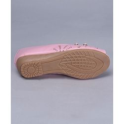 Cute Walk by Babyhug Peeptoes Bead Design - Light Pink