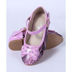 Cute Walk by Babyhug Party Wear Embellished Bellies - Pink