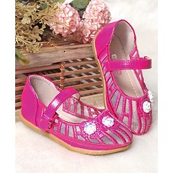 Cute Walk by Babyhug Embellished Bellies - Dark Pink