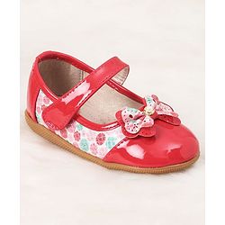 Cute Walk by Babyhug Bellies Bow With Motif - Red