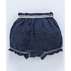 Babyhug Printed Cotton Bloomers Pack of 2 - Fuchsia Navy Blue
