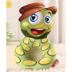Babyhug Snake Face Rattle With Sound - Green