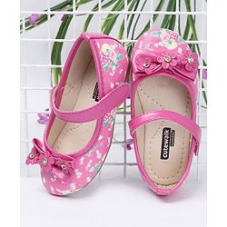 Cute Walk by Babyhug Bellies Floral & Bow Motif - Pink
