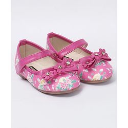Cute Walk by Babyhug Bellies Floral & Bow Motif - Pink