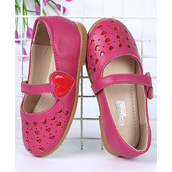 Cute Walk by Babyhug Bellies Heart Design - Dark Pink