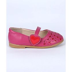 Cute Walk by Babyhug Bellies Heart Design - Dark Pink
