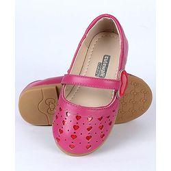 Cute Walk by Babyhug Bellies Heart Design - Dark Pink