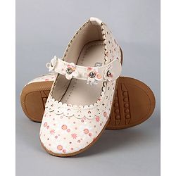 Cute Walk by Babyhug Floral Motif Bellies - Red