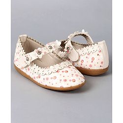 Cute Walk by Babyhug Floral Motif Bellies - Red