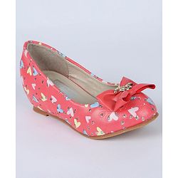 Cute Walk by Babyhug Bellies Heart Print - Coral