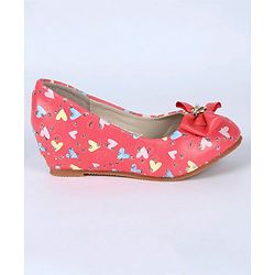 Cute Walk by Babyhug Bellies Heart Print - Coral
