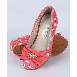 Cute Walk by Babyhug Bellies Heart Print - Coral