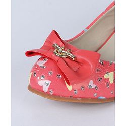 Cute Walk by Babyhug Bellies Heart Print - Coral