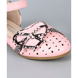 Cute Walk by Babyhug Party Wear Bellies Heart Applique - Pink