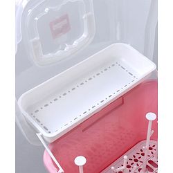 Babyhug 2 in 1 Bottle Drying Rack with Storage Box - Pink (Print May Vary)
