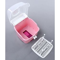 Babyhug 2 in 1 Bottle Drying Rack with Storage Box - Pink (Print May Vary)