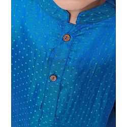 Babyhug Full Sleeves Kurta & Pyjama Set - Navy Blue