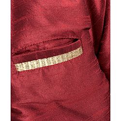 Babyhug Full Sleeves Kurta & Pyjama Set - Maroon