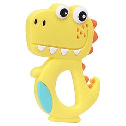 Babyhug Dino Shaped 100 % Silicone Teether - Yellow