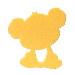 Babyhug 100% Silicone Teether Koala Print - Yellow